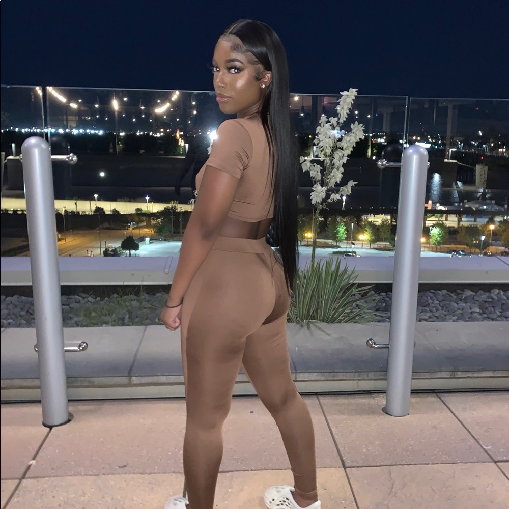 Brown Two Piece Set